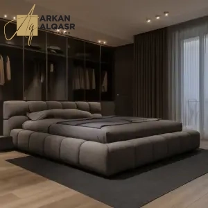 سرير مودرن بتصميم منخفض