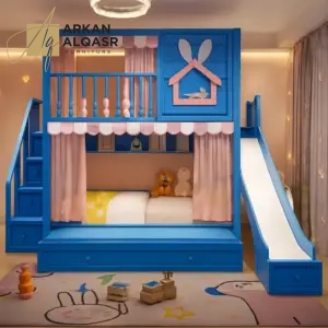 سرير أطفال دورين مريح – تصميم آمن بزاوية ناعمة – خشب متين وسلال تخزين – مثالي للمساحات الصغيرة 9 سرير أطفال دورين مريح – تصميم آمن بزاوية ناعمة – خشب متين وسلال تخزين – مثالي للمساحات الصغيرة