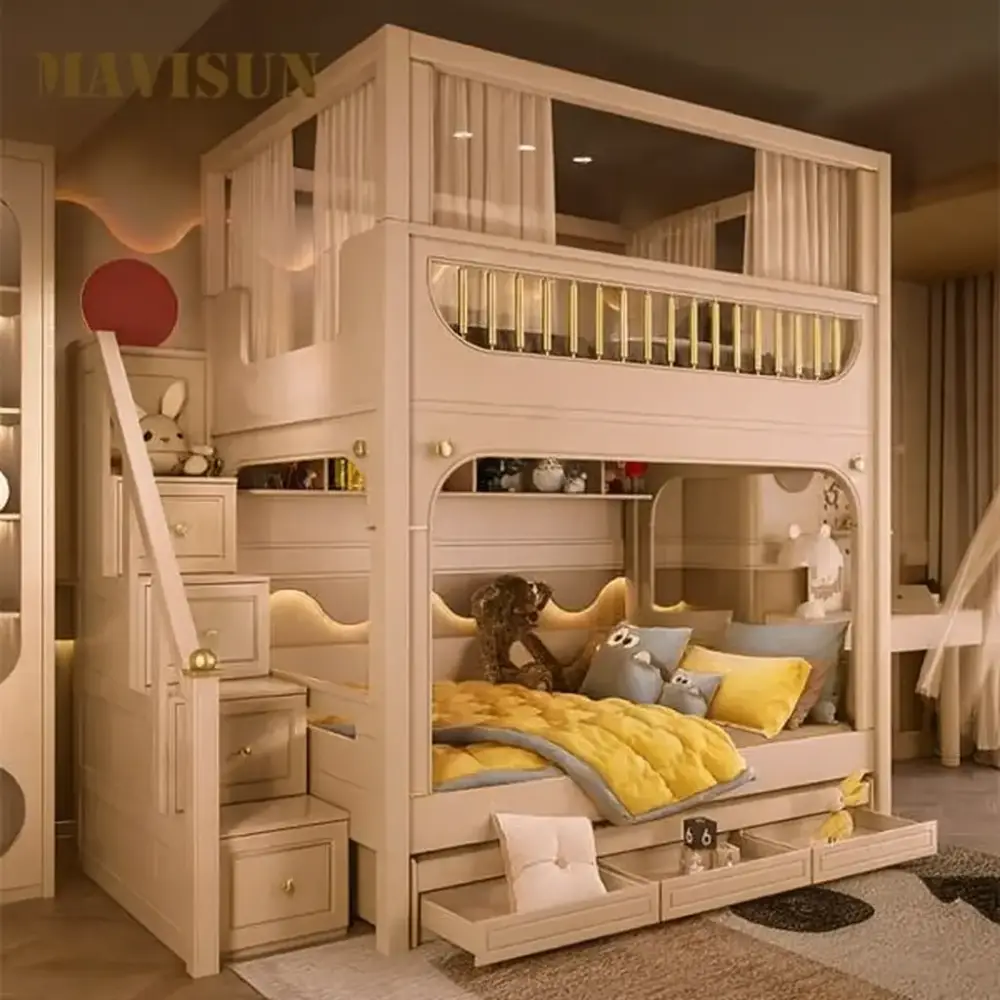 سرير-اطفال (4) سرير دورين بتصميم فخم متعدد المزايا