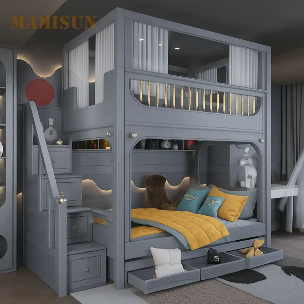 سرير-اطفال (5) سرير دورين بتصميم فخم متعدد المزايا