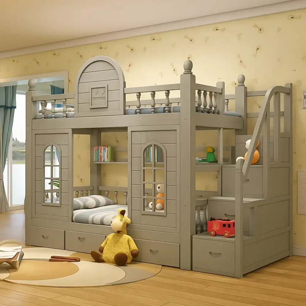 سرير-اطفال (5) سرير دورين اطفال متعدد المزايا