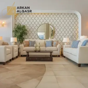 طقم كنب بتصميم مونتيريال الفاخر – تنجيد ناعم وهيكل خشبي متين – لمسة عصرية لأجواء راقية