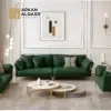 طقم كنب جلد فاخر 3+2+1 – تصميم فخم بخياطة بارزة – قاعدة خشبية متينة – تنجيد ناعم بلون بني داكن 9 طقم كنب جلد فاخر 3+2+1 – تصميم فخم بخياطة بارزة – قاعدة خشبية متينة – تنجيد ناعم بلون بني داكن
