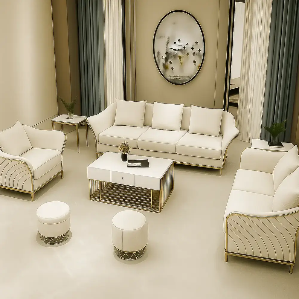 طقم-كنب (3) طقم كنب مودرن بتصميم رائع