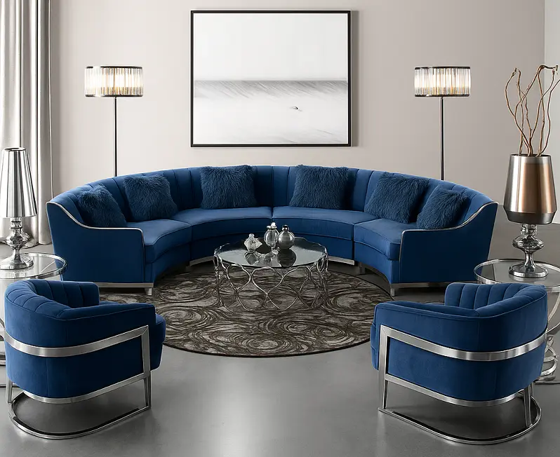 طقم-كنب (4) طقم كنب مع طقم طاولات