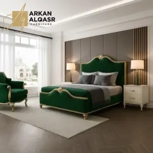 غرفة نوم كلاسيكية فاخرة بأناقة لا تضاهى