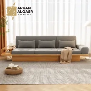 كنب خشب مودرن بتصميم اوروبي