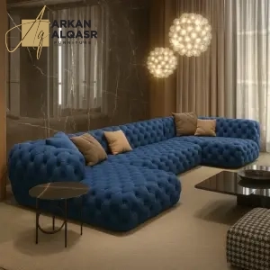 كنب زاويه عصري بتصميم هندسي فائق الجودة 8 كنب-