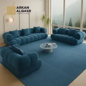 كنب بتصميم هندسي أنيق – راحة فائقة وتنجيد فاخر – لمسة فخمة لغرفة المعيشة العصرية 7 كنب بتصميم هندسي أنيق – راحة فائقة وتنجيد فاخر – لمسة فخمة لغرفة المعيشة العصرية