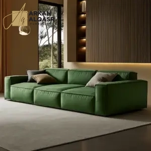 كنب مودرن من جلد بتصميم ايطالي