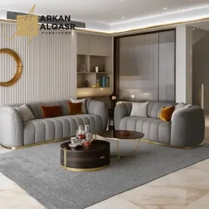 كنبة جلد فاخر متعدد المقاسات 12 كنبة جلد فاخر متعدد المقاسات