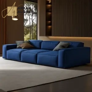 كنب مودرن من جلد بتصميم ايطالي