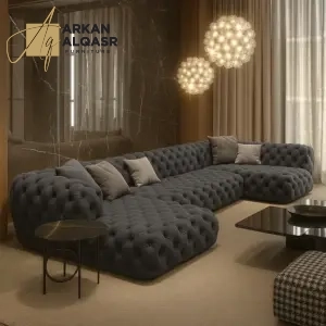 كنب زاويه عصري بتصميم هندسي فائق الجودة 12 كنب