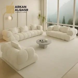 كنب بتصميم هندسي أنيق – راحة فائقة وتنجيد فاخر – لمسة فخمة لغرفة المعيشة العصرية 5 كنب بتصميم هندسي أنيق – راحة فائقة وتنجيد فاخر – لمسة فخمة لغرفة المعيشة العصرية