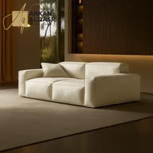 كنب مودرن من جلد بتصميم ايطالي