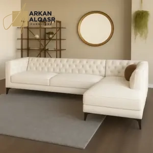 كنبة ركنية 4 مقاعد جلد صناعي - لاني