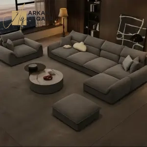 كنب زاوية بتصميم ظهر مريح 14 كنب زاوية بتصميم ظهر مريح