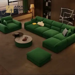 كنب زاوية بتصميم ظهر مريح 11 كنب زاوية بتصميم ظهر مريح