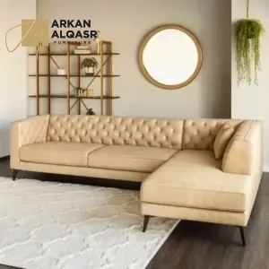 | كنبة ركنية 4 مقاعد جلد صناعي - لاني