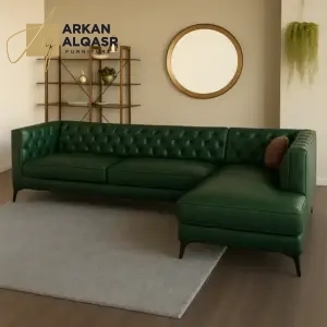 كنبة ركنية 4 مقاعد جلد صناعي - لاني