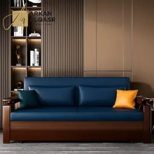 كنب سرير خشبي مريح