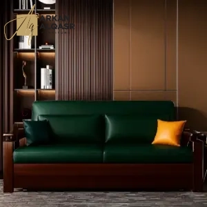 كنب سرير خشبي مريح