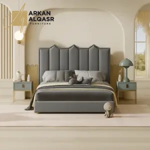 سرير بتصميم هولستر مع 2 كومودينة شيك