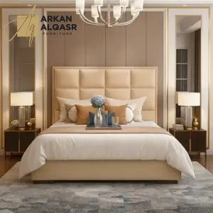 سرير مودرن لغرفة نوم رئيسية بتصميم ايطالي