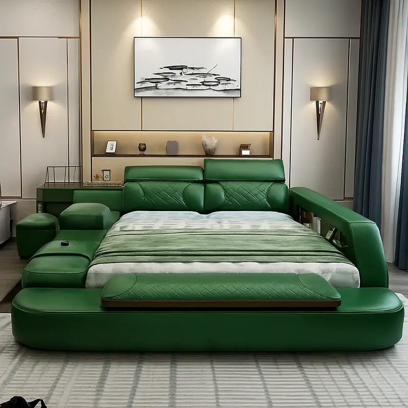 سرير (4) سرير نوم ذكي حديث متعدد الوظائف