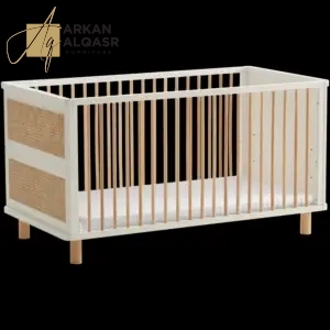 سرير رضيع خشبي آمن 3 سرير رضيع خشبي آمن