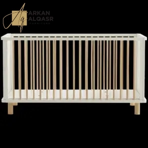 سرير رضيع خشبي آمن 2 سرير رضيع خشبي آمن