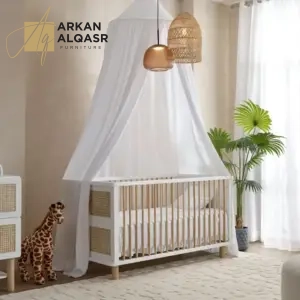 سرير رضيع خشبي آمن 1 سرير رضيع خشبي آمن