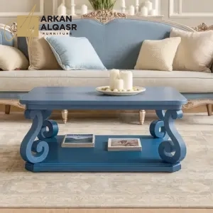 طاولة قهوة خشب بتصميم جوان