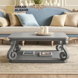 طاولة قهوة خشب بتصميم جوان