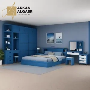 غرفة نوم مودرن متكاملة بتصميم عملي وأنيق