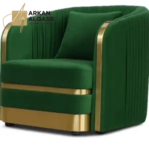 طقم كنب بلمسة ذهبية فاخرة