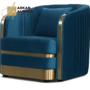 طقم كنب بلمسة ذهبية فاخرة