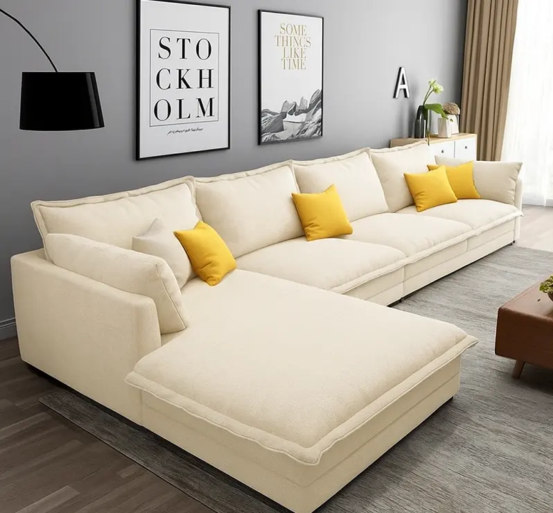 كنب-زاوية (1) كنب زاوية بعدة ألوان – تصميم عصري مريح بتنجيد فاخر – قاعدة خشبية متينة تناسب جميع المساحات