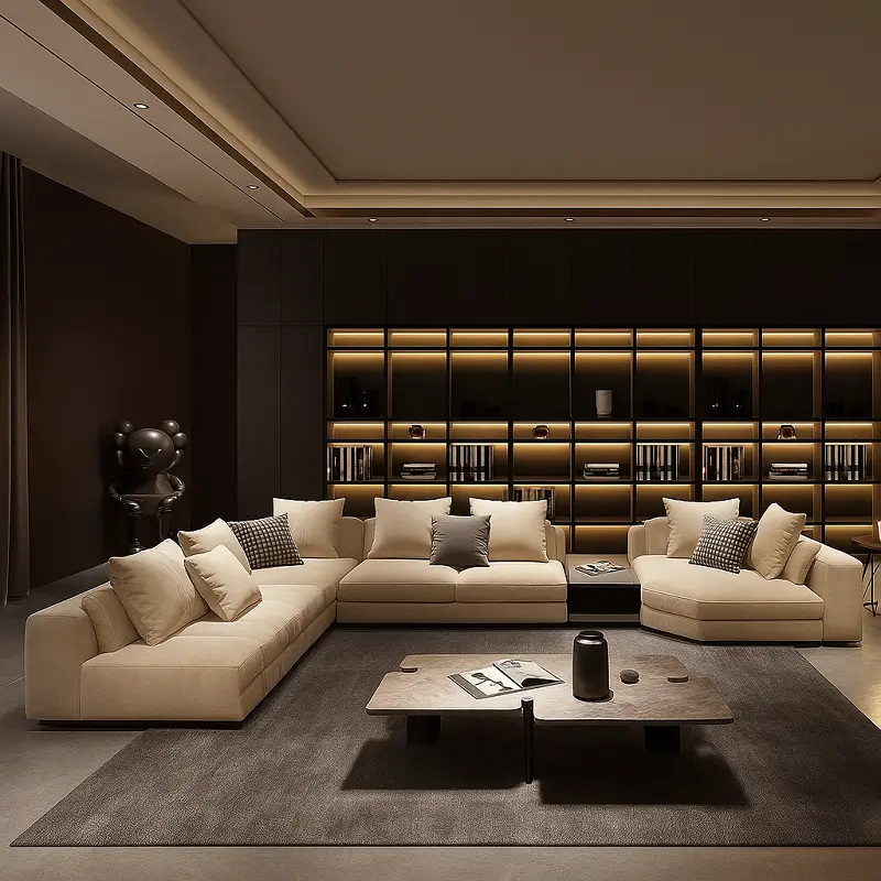 كنب-زاوية (1) كنب زاوية مودرن لغرفة المعيشة