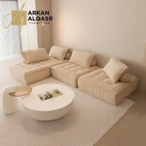 كنب زاوية مودرن قماش من تصميم رومانتي 12 كنب-زاوية