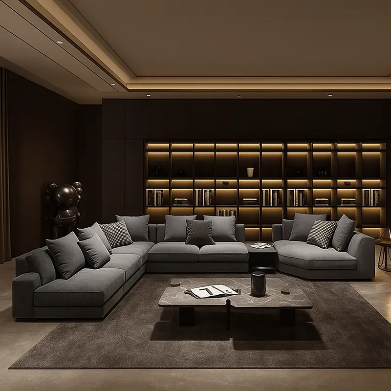 كنب-زاوية (2) كنب زاوية مودرن لغرفة المعيشة