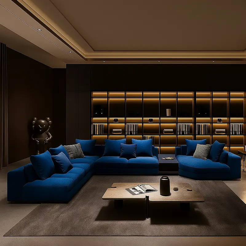 كنب-زاوية (4) كنب زاوية مودرن لغرفة المعيشة