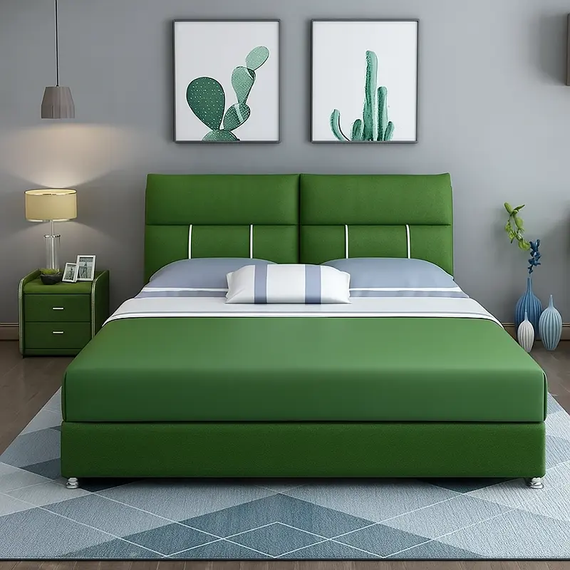 سرير (1) سرير مودرن مع اماكن تخزين متعددة