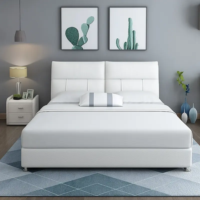 سرير (2) سرير مودرن مع اماكن تخزين متعددة