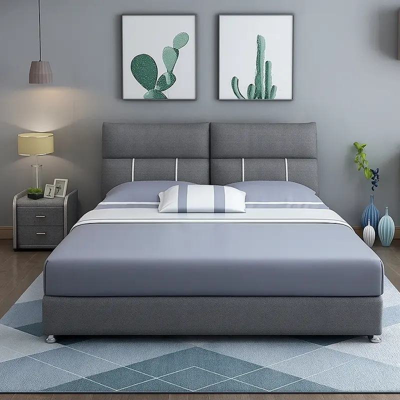 سرير (4) سرير مودرن مع اماكن تخزين متعددة