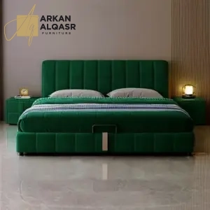 سرير مودرن مميز مع 2 كومود أوروبي