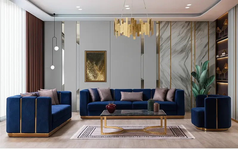 كنب (1) كنب مودرن ثلاثي من تصميم ارمادا