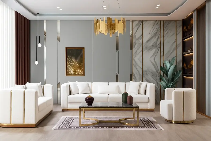 كنب (4) كنب مودرن ثلاثي من تصميم ارمادا