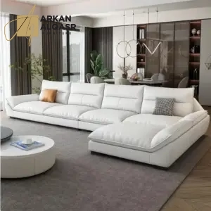 كنب زاوية بتصميم عصري مميز – تنجيد مريح وهيكل متين – يناسب المساحات الواسعة والزاوية