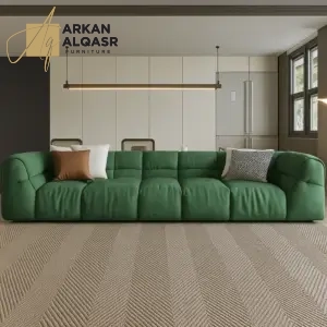 كنب صاله جلد بتصميم مودرن